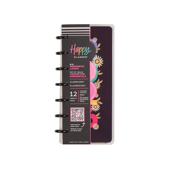 Florescent - Skinny Mini 12 Month Planner