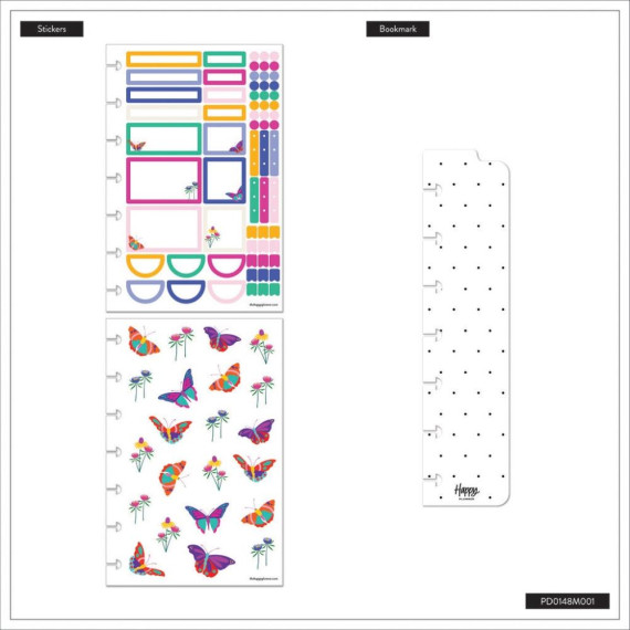 Flower Burst - Mini Horizontal Dated Planner - INTL