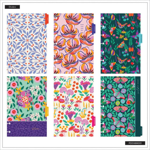 Flower Burst - Mini Horizontal Dated Planner - INTL