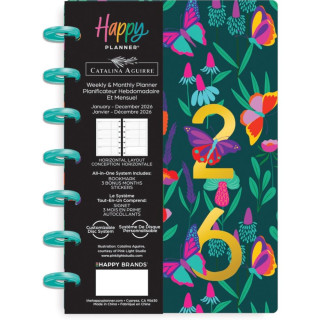 Flower Burst - Mini Horizontal Dated Planner - INTL