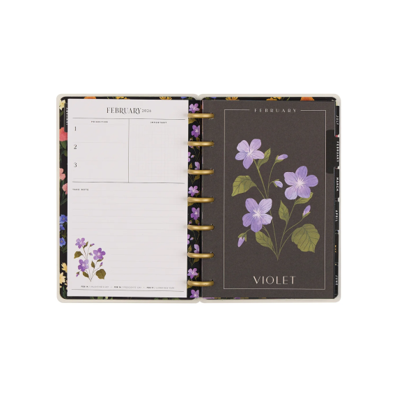 Dark Garden - Mini Dashboard Dated Happy Planner