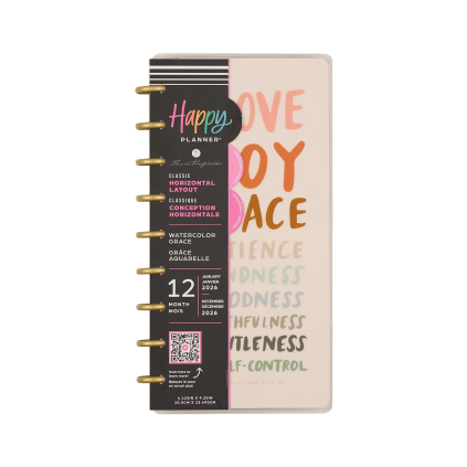 Watercolor Grace - Skinny Classic Happy Planner