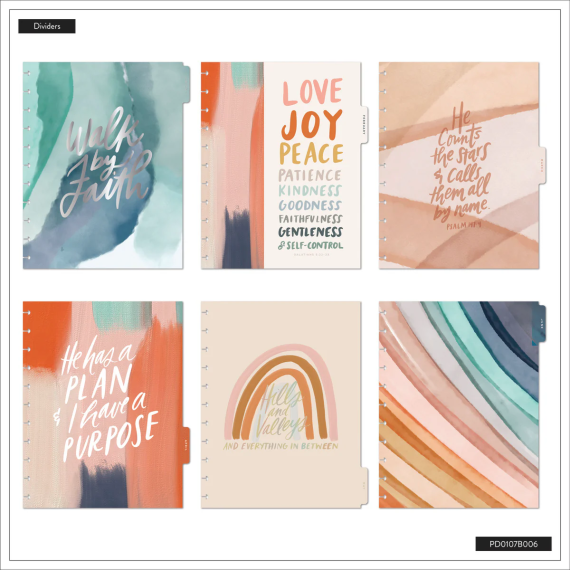 Watercolor Grace - Big Faith Dated Happy Planner
