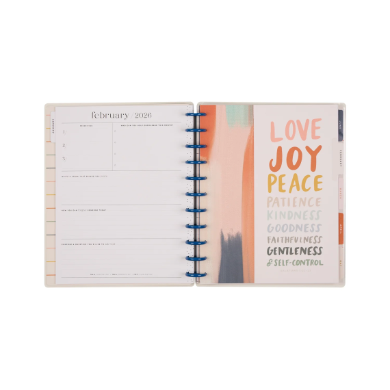Watercolor Grace - Big Faith Dated Happy Planner