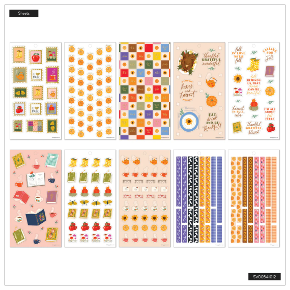 Autumn Charm - Classic 30 Sheet Stickerbook
