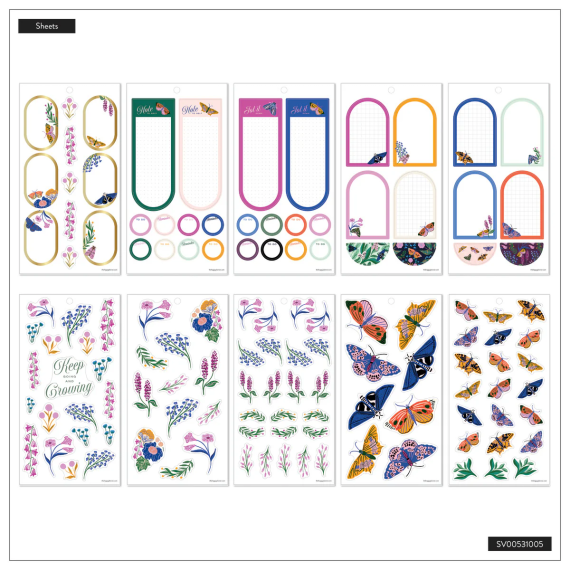 Butterfly Botanics - Big 30 Sheet Stickerbook