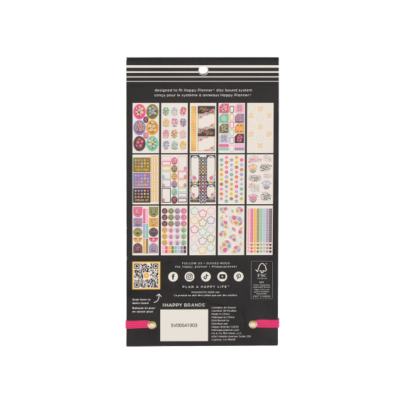 Florescent Florals - Classic 30 Sheet Stickerbook