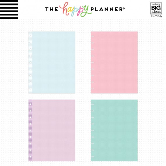 Colored Dot Grid - Classic Filler Paper