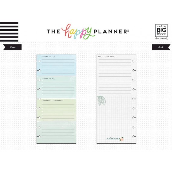 To Do List - Homebody - Classic Half Sheet Filler Paper