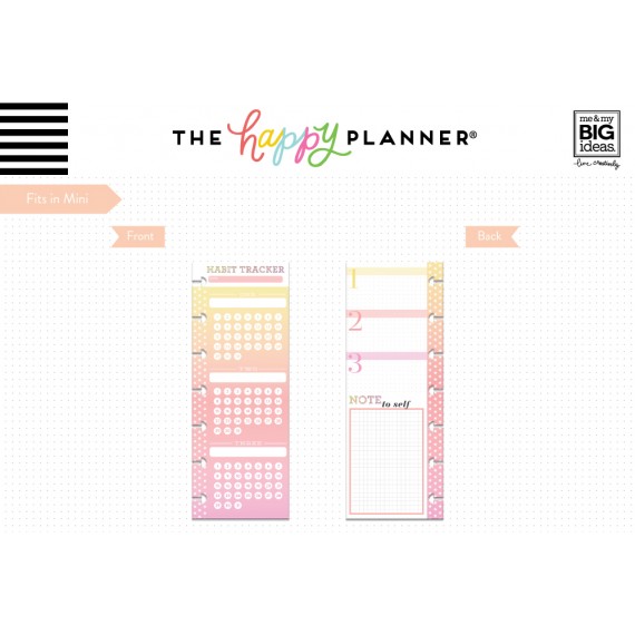 Habit Tracker - Mini Half Sheet Filler Paper