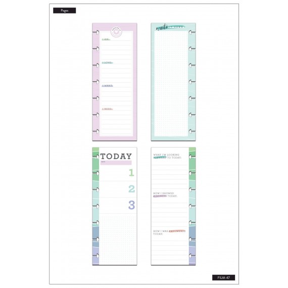 Wellness Mood Tracker - Mini Half Sheet Filler Paper