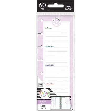Wellness Mood Tracker - Mini Half Sheet Filler Paper