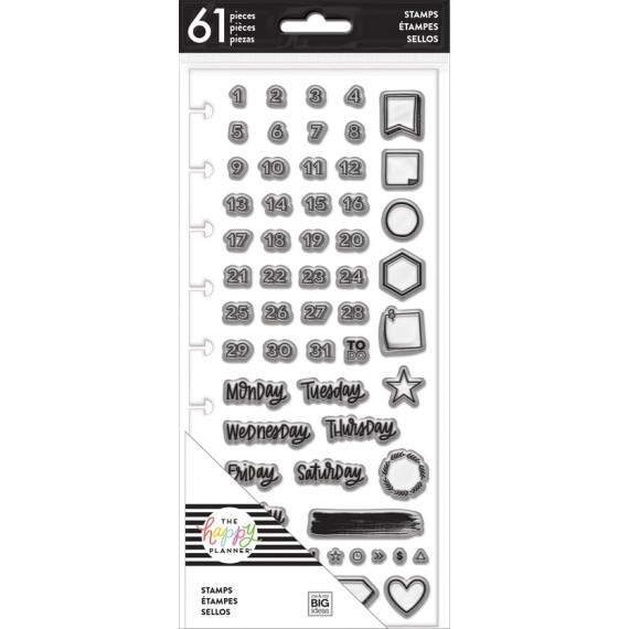 Days & Numbers - Clear Stamps