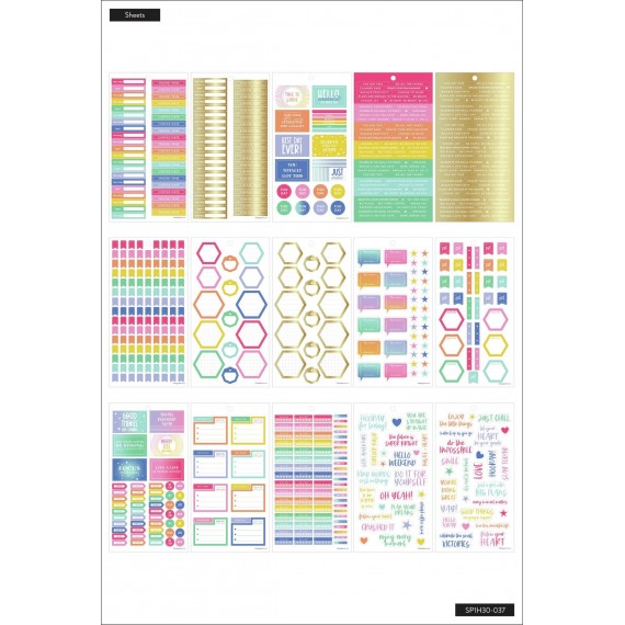 Brights - Skinny Mini - Value Pack Stickers