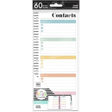 Contacts - Classic Half Sheet Filler Paper