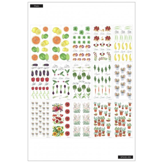 Garden Florals - Value Pack Stickers