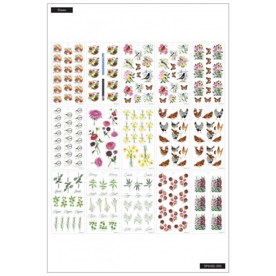 Garden Florals - Value Pack Stickers