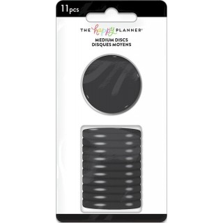 Solid Black Medium Plastic Disc Set