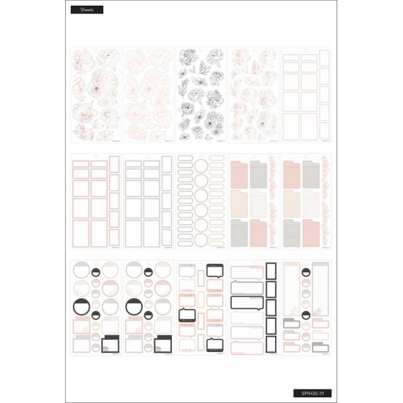 Sophisticated Florals - Value Pack Stickers