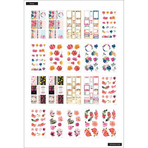 Flower Power - Mega Value Pack Stickers - 100 sheets