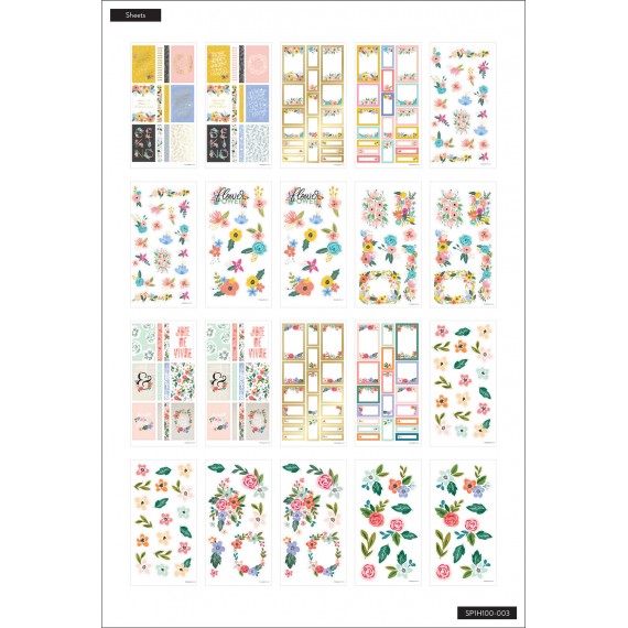 Flower Power - Mega Value Pack Stickers - 100 sheets