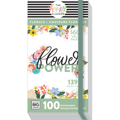 Flower Power - Mega Value Pack Stickers - 100 sheets