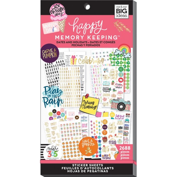 Dates & Holidays 2 - Value Pack Stickers - BIG - Happy Memory Keeping