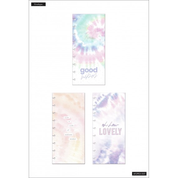 Pastel Tie-Dye - Snap In Envelopes - 3 Pack