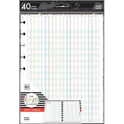 Teacher Checklist - Classic Filler Paper