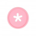 Flower Icon Bubblegum - Medium Plastic Discs