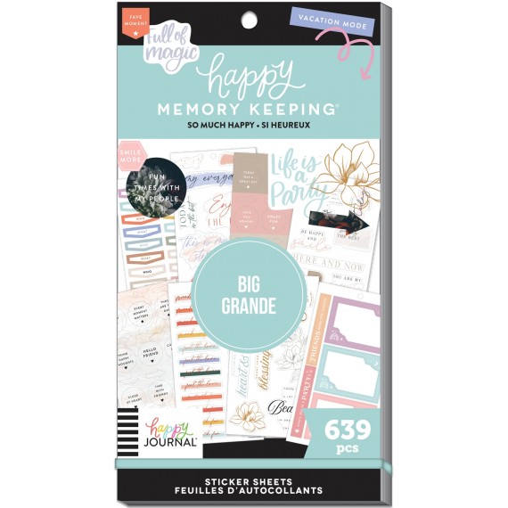 So Much Happy - Happy Memory Keeping - Value Pack Stickers