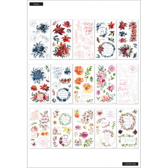 Seasonal Floral Classic - Sticker Value Pack