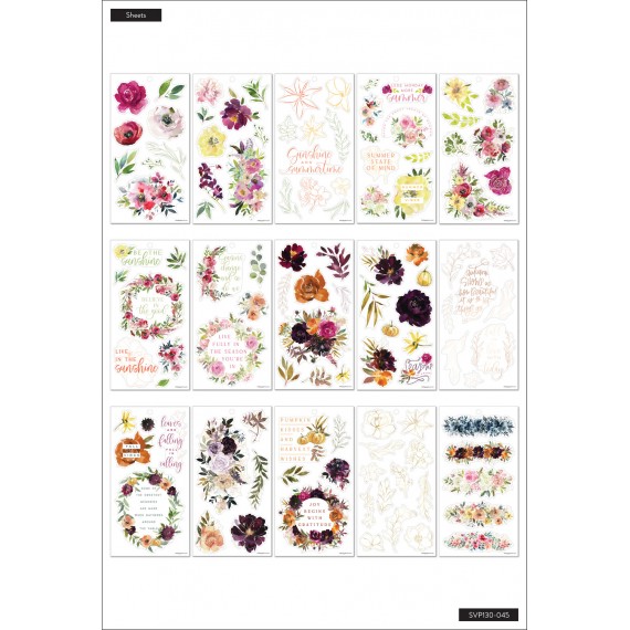 Seasonal Floral Classic - Sticker Value Pack