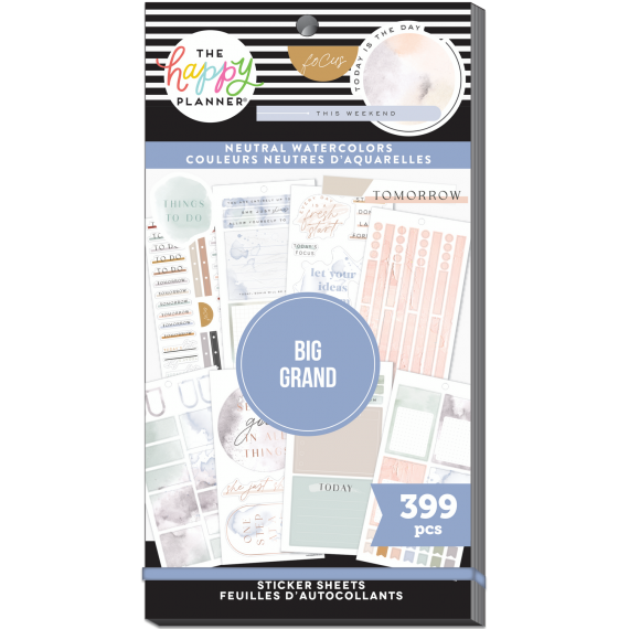 Neutral Watercolors BIG - Sticker Value Pack