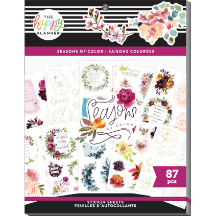 Seasonal Watercolor - Large Sticker Value Pack