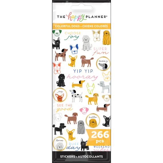 Colorful Dogs - 8 Sticker Sheets