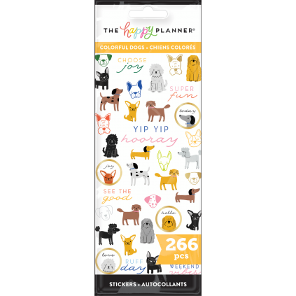 Colorful Dogs - 8 Sticker Sheets