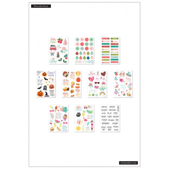 Seasonal Dry Erase Accessory Removable Decals Mega Pack