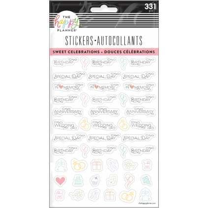 Sweet Celebrations - 5 Sticker Sheets