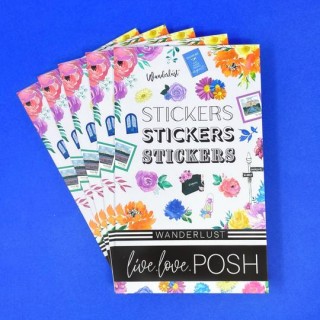 Wanderlust Stickerbook - Live Love Posh