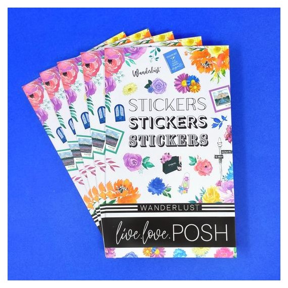 Wanderlust Stickerbook - Live Love Posh