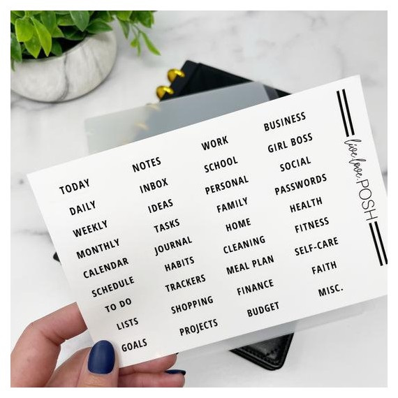 Luxe Divider Set With Labels - Classic - Live Love Posh