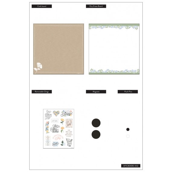 Homebody - Cork Board And Dry Erase Board Set