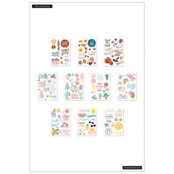 Seasonal - Dry Erase Accessory Removable Clings Mega Pack