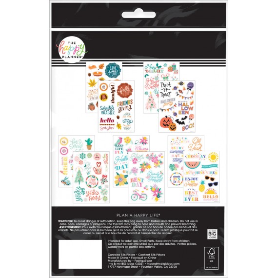 Seasonal - Dry Erase Accessory Removable Clings Mega Pack