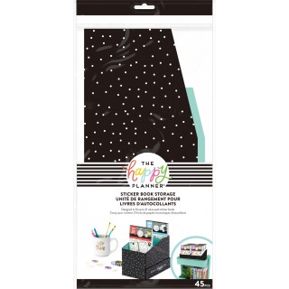 Black & White Polka Dot - Sticker Book Storage