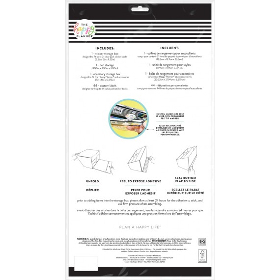 Homebody - Sticker Pad, Accessory and Pen Storage Pack