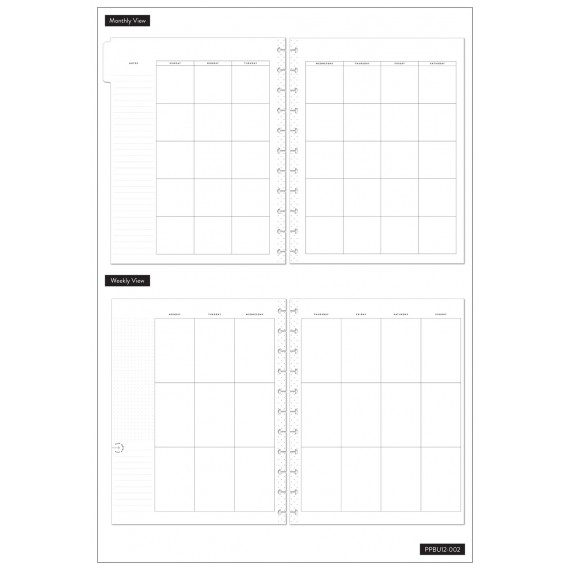 Homebody - Vertical - BIG - Udatert 12 month Happy Planner