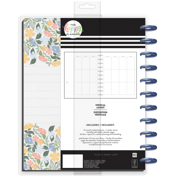 Homebody - Vertical - BIG - Udatert 12 month Happy Planner