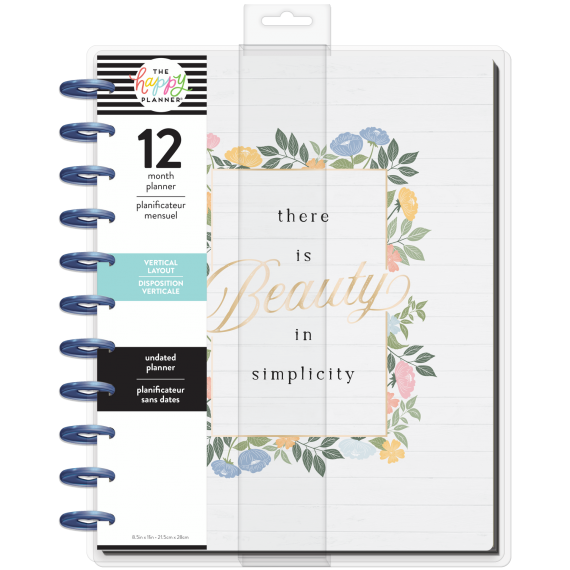 Homebody - Vertical - BIG - Udatert 12 month Happy Planner